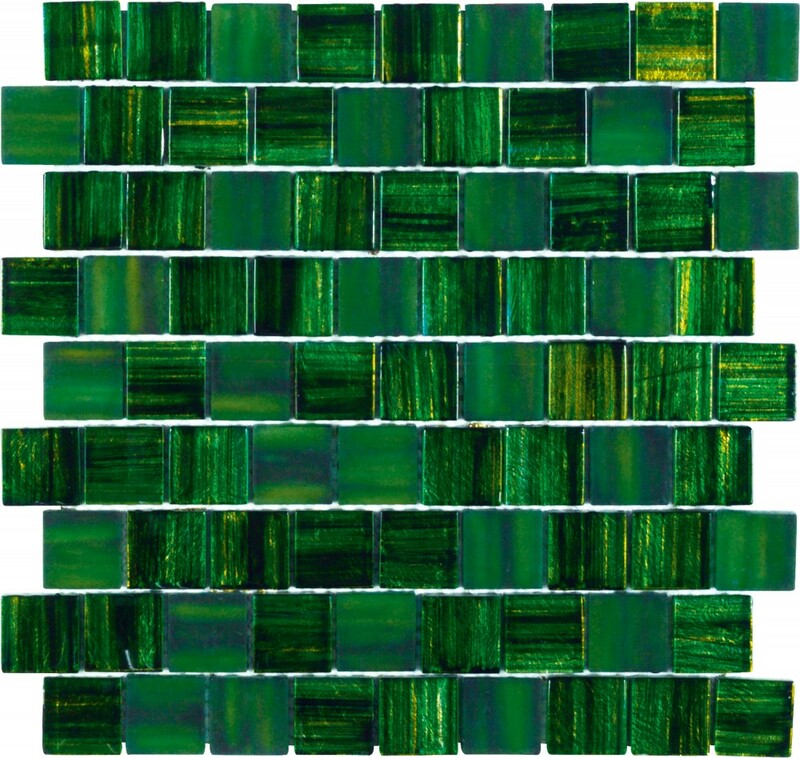 D Alegria Green Emerald Glass Tile Mosaic Gold Coast Tile Shop Tiles For Every Style And Budget